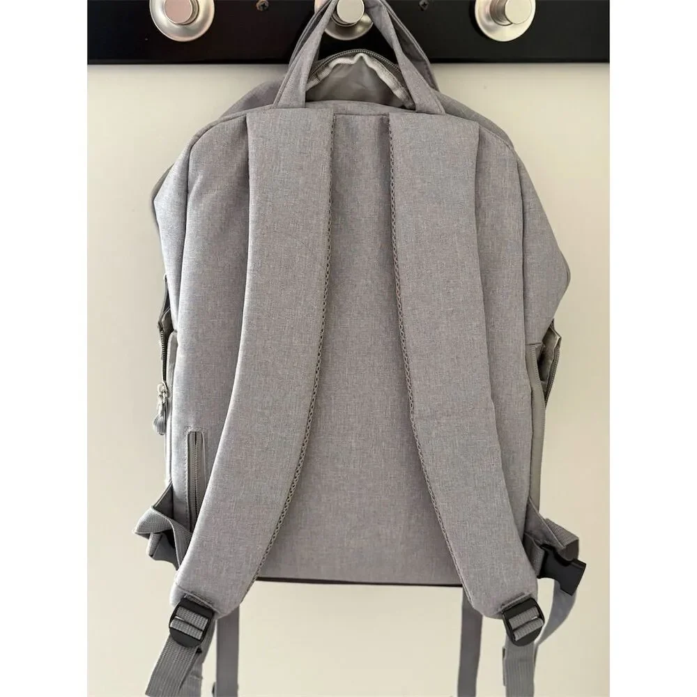 Beaspire Camera Backpack Gray with Compartments‎ & Secure Zippers